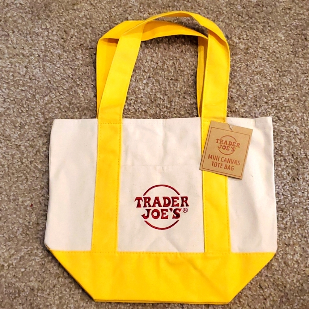 Trader Joe's Mini Canvas Tote Bag